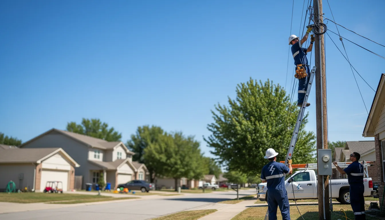 Residential electrician providing installation services in Mankato, MN